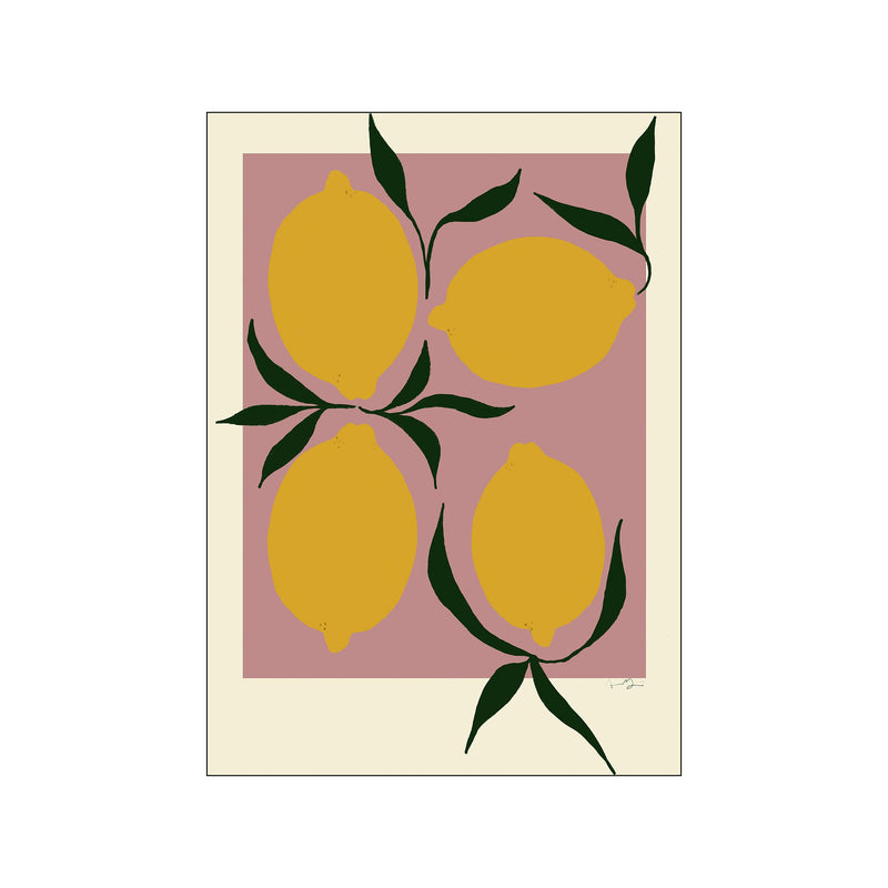 Pink Lemon — Art print by The Poster Club x Anna Mörner from Poster & Frame