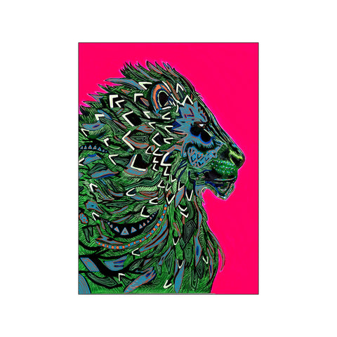 Pink Lion — Art print by Vadim R from Poster & Frame