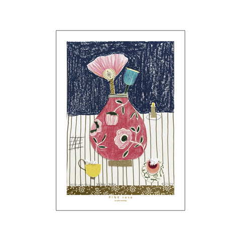 Pink rose — Art print by Lydia Wienberg from Poster & Frame