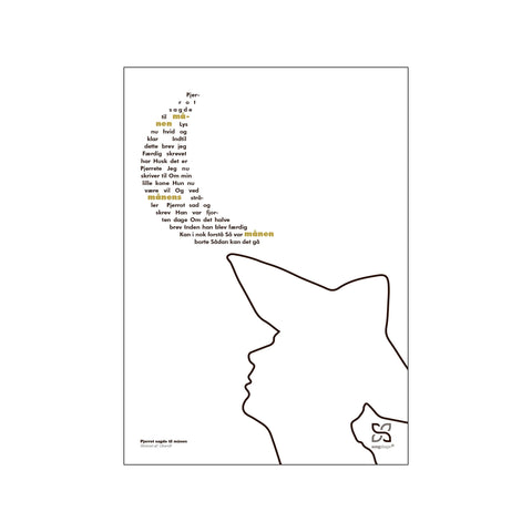 Pjerrot sagde til månen — Art print by Songshape from Poster & Frame