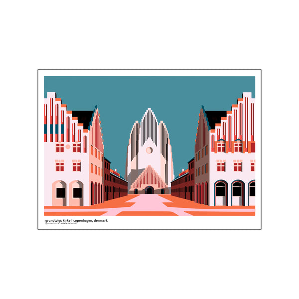 grundtvig kirke - dag — Art print by posterHaus from Poster & Frame