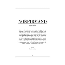 Nonfirmand - Definition — Art print by Definition from Poster & Frame