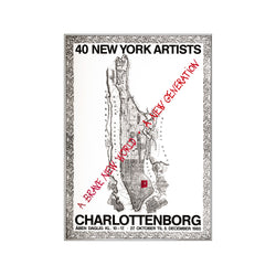 40 New York Artists Charlottenborg 1985 — Art print by Posterland from Poster & Frame