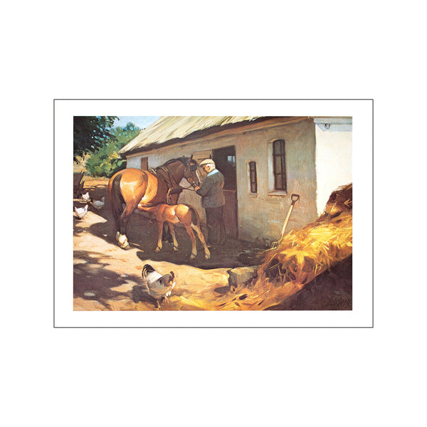 At the Stable — Art print by Posterland from Poster & Frame