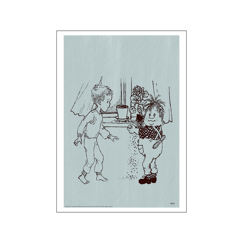 Potted plant - Karlsson on the Roof — Art print by Astrid Lindgren from Poster & Frame