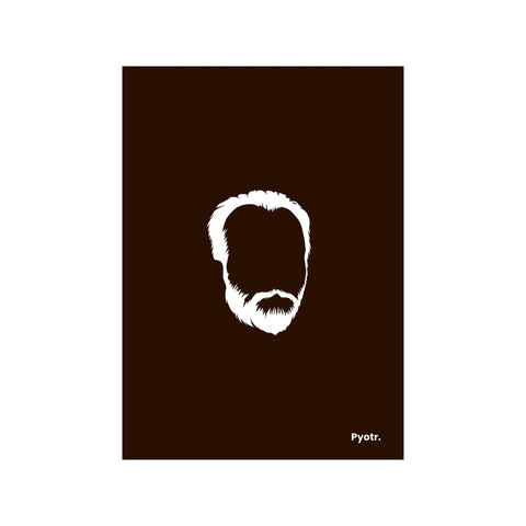 Pyotr Ilyich - Black — Art print by Mugstars CO from Poster & Frame