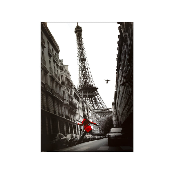 Red Coat - Eiffel Tower — Art print by Pyramid Posters from Poster & Frame