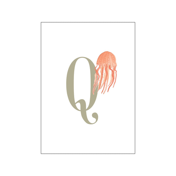 Q-Qualle — Art print by Tiny Goods from Poster & Frame