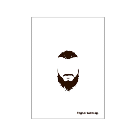 Ragnar - White — Art print by Mugstars CO from Poster & Frame