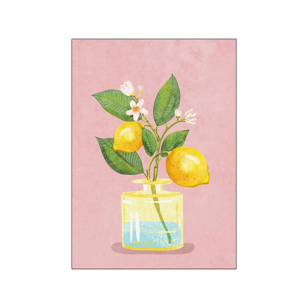 Lemon Bunch In Vase — Art print by Raissa Oltmanns from Poster & Frame