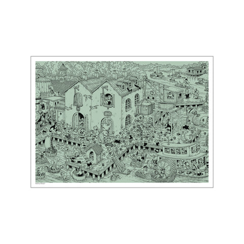 Bådehavn — Art print by Rasmus Klump from Poster & Frame