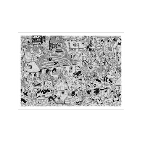 Bydmidte — Art print by Rasmus Klump from Poster & Frame