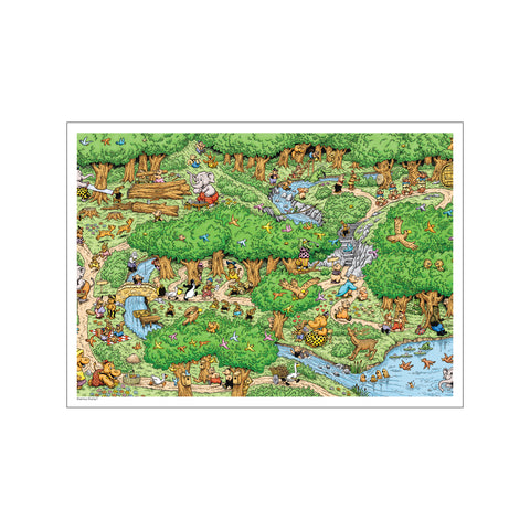 I skoven farve — Art print by Rasmus Klump from Poster & Frame