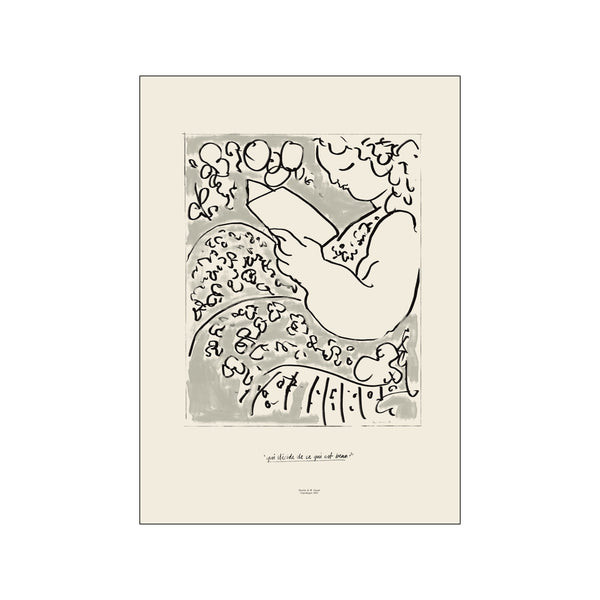 Reading — Art print by The Poster Club x By Garmi from Poster & Frame