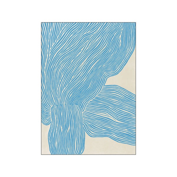 The Line - Blue — Art print by The Poster Club x Rebecca Hein from Poster & Frame