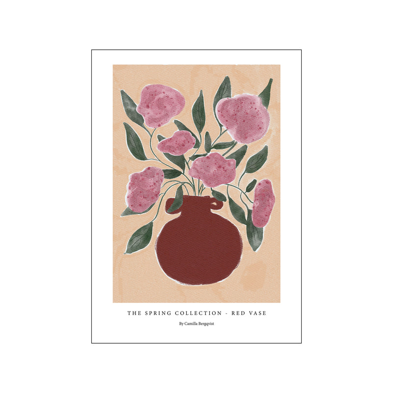 Red vase — Art print by Camilla Bergqvist from Poster & Frame
