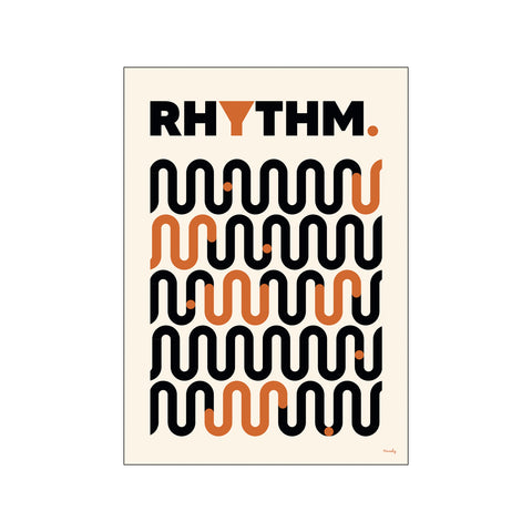 Rhythm - white — Art print by Pincely from Poster & Frame