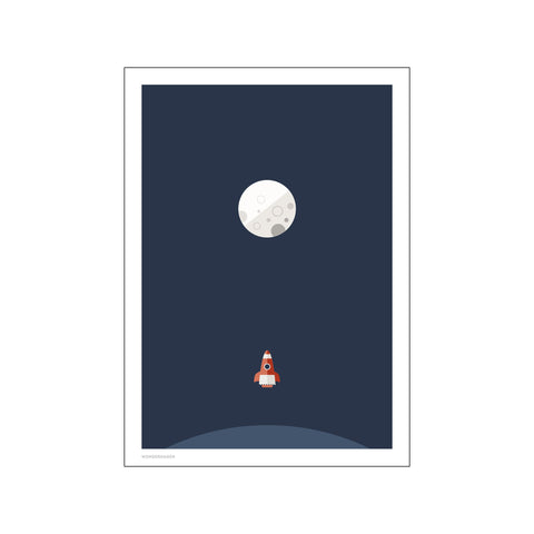 Rocket Navy — Art print by Wonderhagen from Poster & Frame