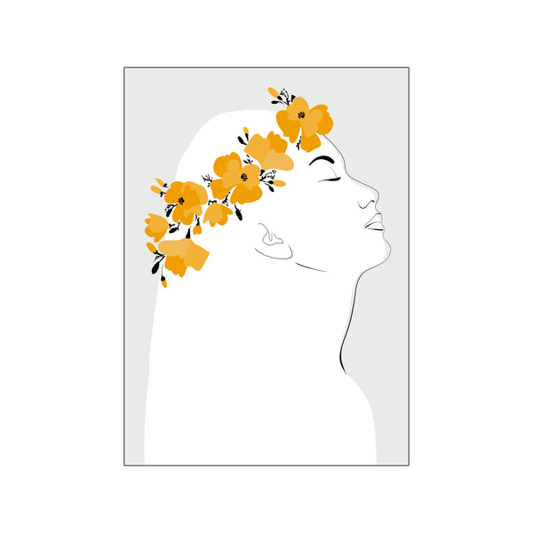 Floal Orly portrait — Art print by Rosana Laiz Blursbyai from Poster & Frame