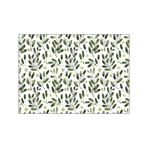 Lisa watercolor seeded eucalyptus pattern — Art print by Rosana Laiz Blursbyai from Poster & Frame