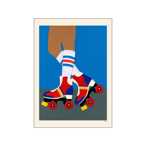 Rosi Feist - 70's roller skate girl — Art print by PSTR Studio from Poster & Frame