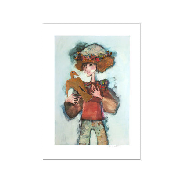 Boy with bird — Art print by Rosina Wachtmeister from Poster & Frame