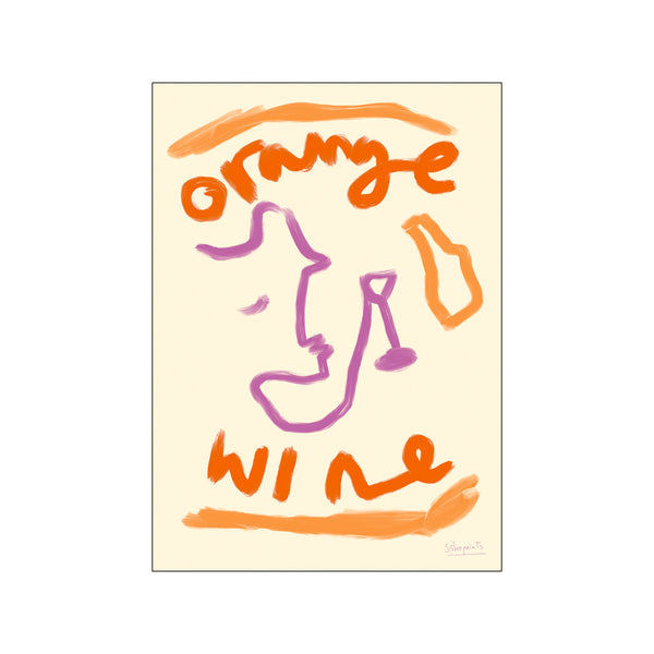 Orange Wine — Art print by The Poster Club x Ruby Hughes from Poster & Frame
