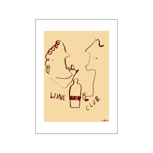Wine Club — Art print by The Poster Club x Ruby Hughes from Poster & Frame