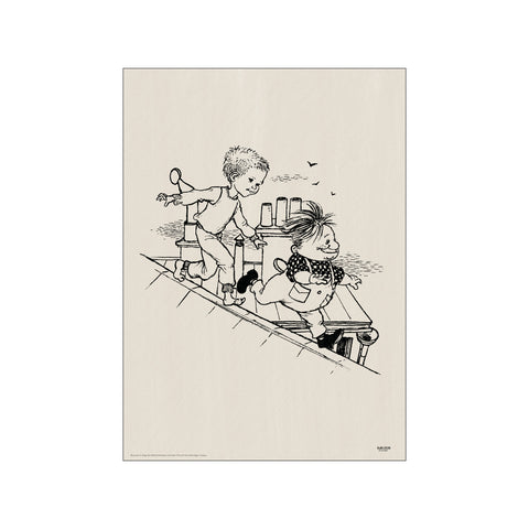 Running - Karlsson on the Roof — Art print by Astrid Lindgren from Poster & Frame