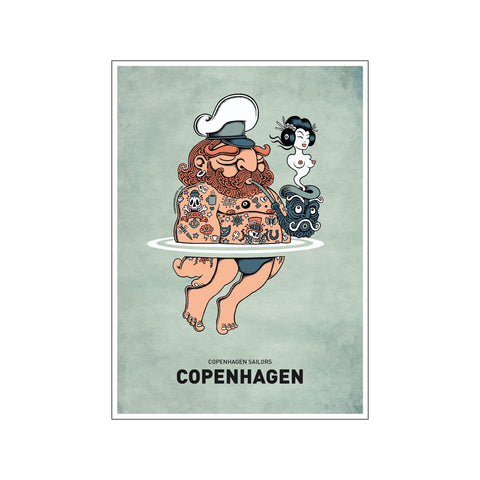 Summer Sailor — Art print by Copenhagen Poster from Poster & Frame