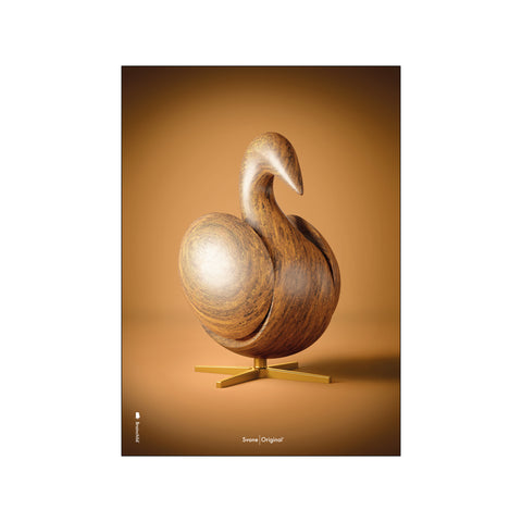 Svane Figuren Brun — Art print by Brainchild from Poster & Frame