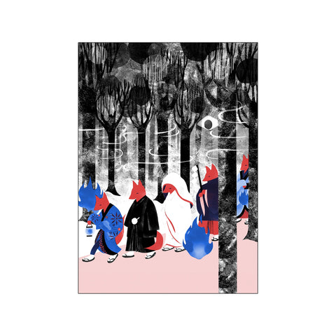 Fox wedding — Art print by Saki Matsumoto from Poster & Frame