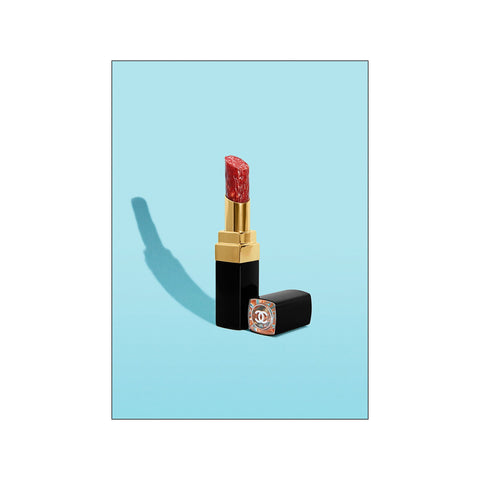 Salami Lipstick — Art print by Supermercat from Poster & Frame