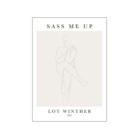 Sass Me Up — Art print by Lot Winther from Poster & Frame