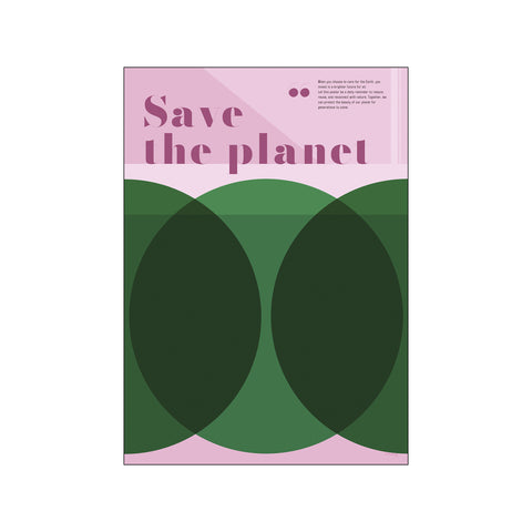 Save the planet — Art print by Pincely from Poster & Frame