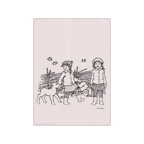 Sheep And Butterflies - Noisy Village — Art print by Astrid Lindgren from Poster & Frame
