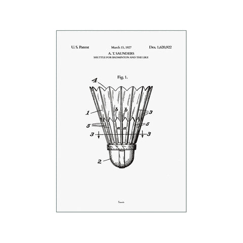 Shuttlecock — Art print by Bomedo from Poster & Frame