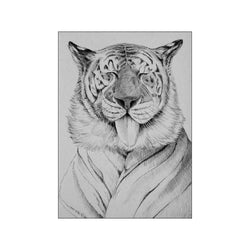 Silly tiger — Art print by Morten Løfberg from Poster & Frame