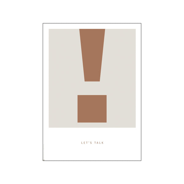 Simple Living - ! Let's Talk — Art print by PLTY from Poster & Frame