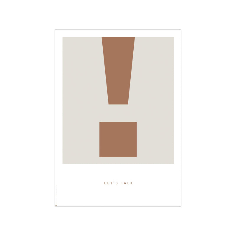 Simple Living - ! Let's Talk — Art print by PLTY from Poster & Frame