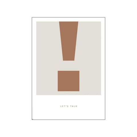 Simple Living - ! Let's Talk — Art print by PLTY from Poster & Frame