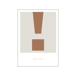 Simple Living - ! Let's Talk — Art print by PLTY from Poster & Frame