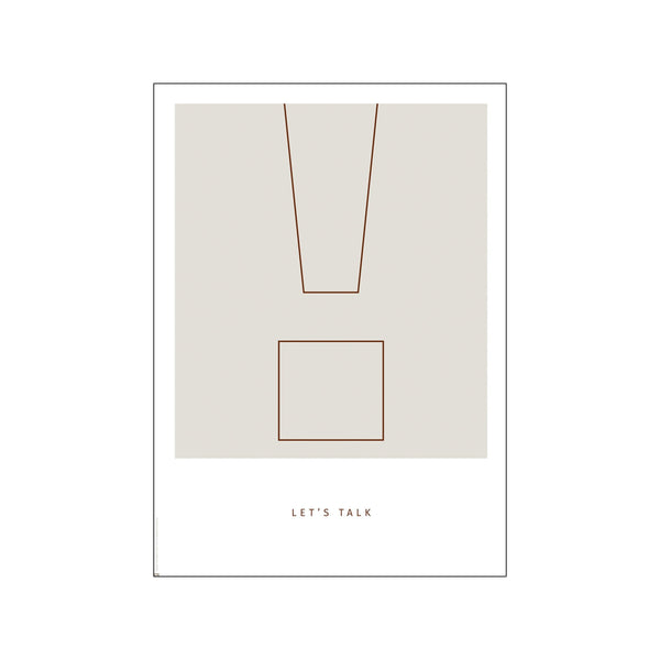 Simple Living - ! Let's Talk #Outline — Art print by PLTY from Poster & Frame