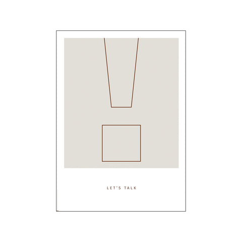 Simple Living - ! Let's Talk #Outline — Art print by PLTY from Poster & Frame