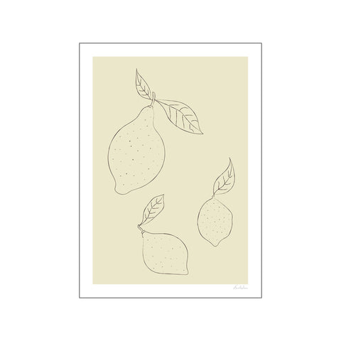 Simple Lemons — Art print by Emilie Luna from Poster & Frame