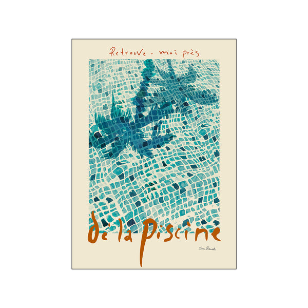 La Piscine — Art print by Sissan Richardt from Poster & Frame