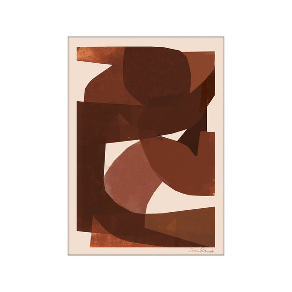 Brown Shapes — Art print by Sissan Richardt from Poster & Frame