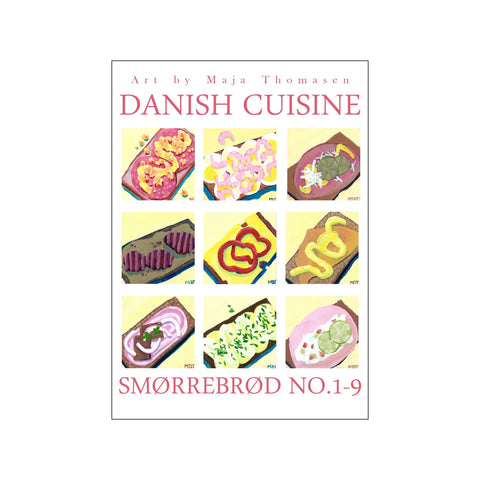 Smørrebrød No. 1-9 — Art print by MaTho Art from Poster & Frame