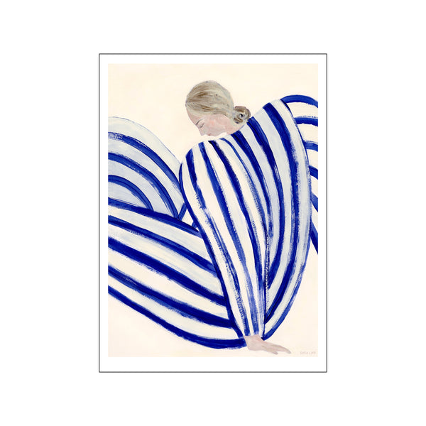 Blue Stripe At Concorde — Art print by The Poster Club x Sofia Lind from Poster & Frame