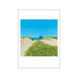 Blue Beach House — Art print by Sofie Thorhauge from Poster & Frame